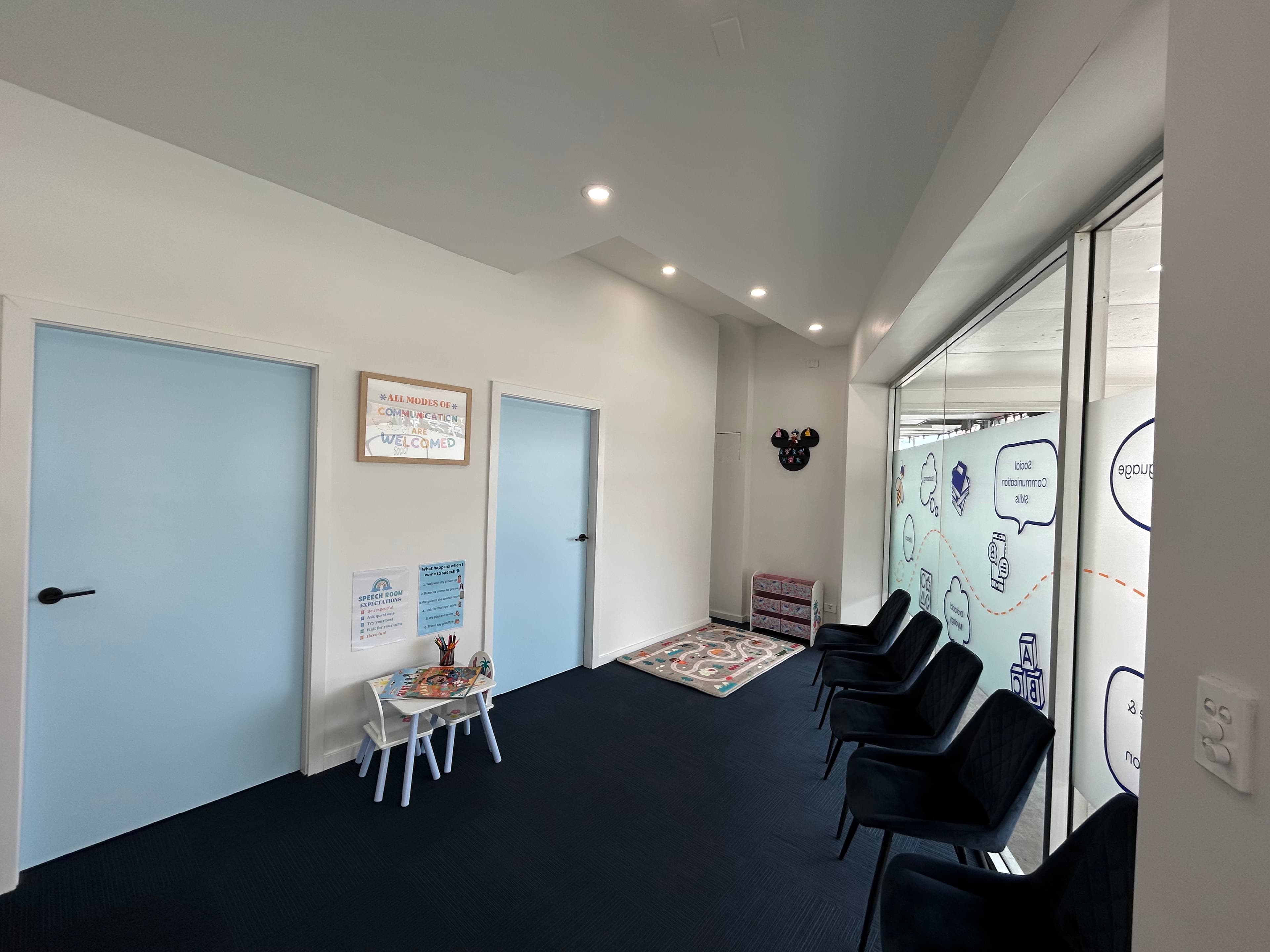 Clinic reception area